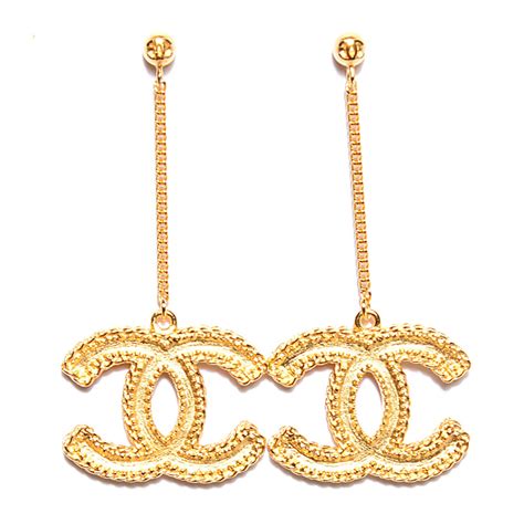 chanel drop earrings gumtree|drop earrings for sensitive ears.